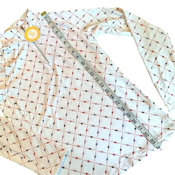 Lady Hagen Women's Geometric Print UV Long Sleeve Golf 1/4 Zip Size XS NWT - Picture 11 of 12